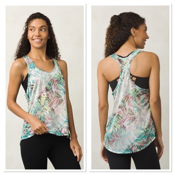 PRANA BREEZIE TANK DRAGONFLY PARADISE - Picture 1 of 8
